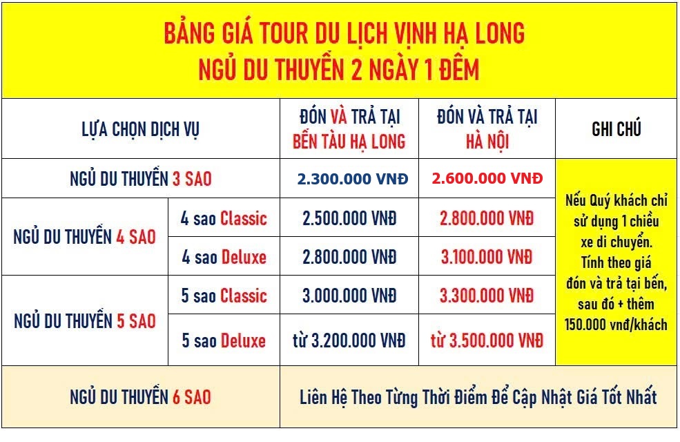 Hạ Long 2 ngày 1 đêm