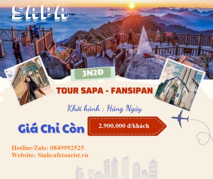 Du lịch Sapa – Fansipan 3 Ngày 2 Đêm
